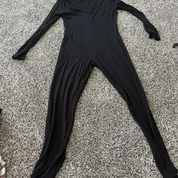 Black One Piece Jumpsuit Stretchy