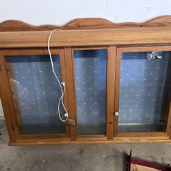 Oak Display Cabinet