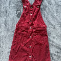 Girls Corduroy overall dress size 7/8