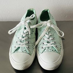 Converse All Star Chuck Taylor shoes 8 EU 39 Mint Green Sneakers Rare for Sale Lucas, TX - OfferUp