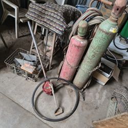 Oxy Setting Tanks With Hoses & Gauges 