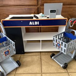 ALDI Toy Market & Shopping Carts 