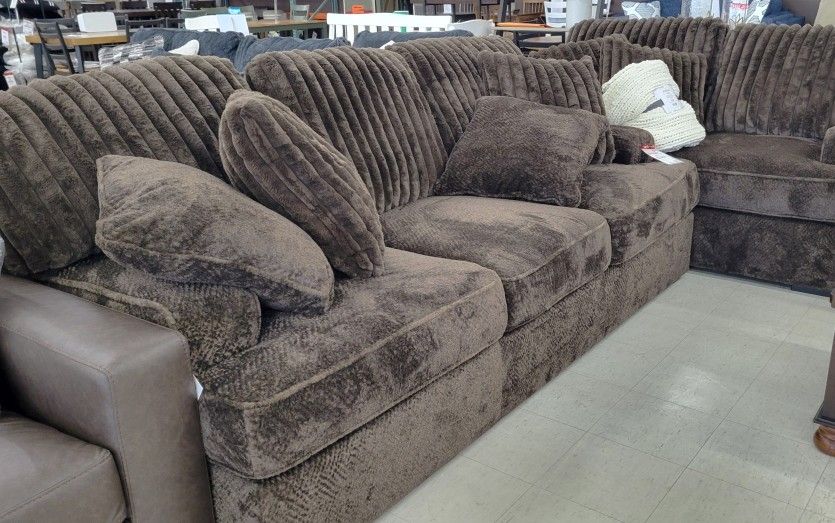 Corduroy Sofa and Loveseat Set