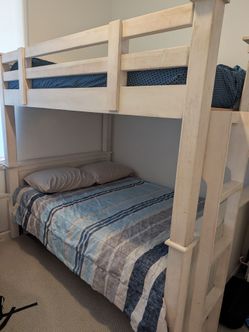 Nice! Solid wood Bunk bed!
