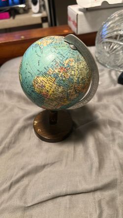 Vintage Terrestrial Globe 6-7”