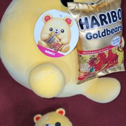 Snackles Haribo Bear Nancy 14" Plush Stuffed Animal ZURU& 4' Mini Nancy