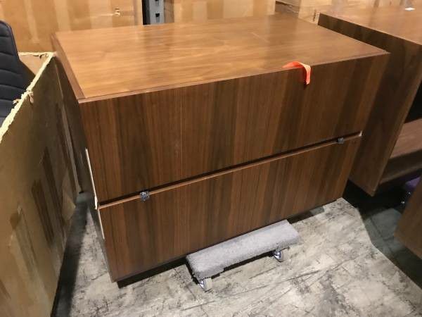 Brand new high end office a drawer file cabinet ... plus matching furniture