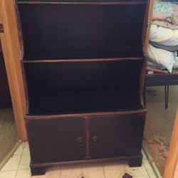 Painted Cabinet With Shelves