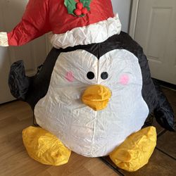 Inflatable Christmas Penguin