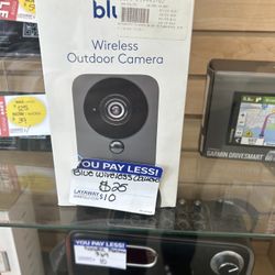 Blue Wireless Outdoor Camera 