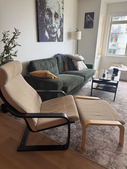 Sale! Ikea chair and ottoman