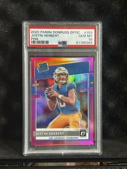 Justin Herbert [Pink] #153 2020 Panini Donruss Optic