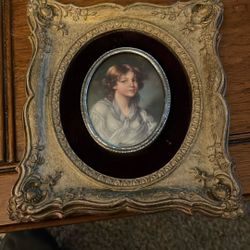 Vintage Cameo Creation, Plaster Base Title "Innocence", by Jean Batiste Greuze