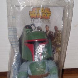 New 2005 Star Wars Boba Fett Burger King Toy Episode III Revenge of the Sith - Fast Food Memorabilia - Sealed In Bag
