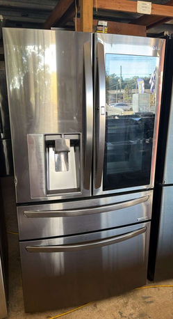 LG 4‑Door French Door Fridge – InstaView, Ice/Water, Stainless