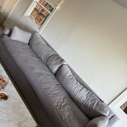 Custom Linen Sofa Set