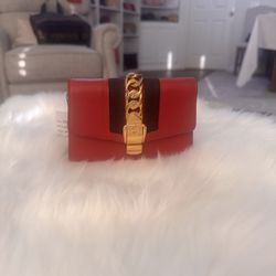 Gucci Red Leather Sylvie Bag 
