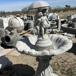 New Water Fountain Made Out Of Cement Perfect Gift 