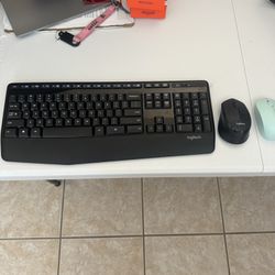 Logitech Keyboard With Mouse And An Extra Mouse