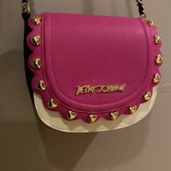 Betsey Johnson Pink Crossbody Bag