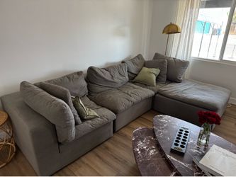 Down East Home Modular Sectional Sofa | 4-Piece | Originally $3,800