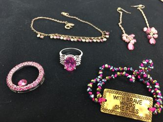 Jewelry lot Pink theme