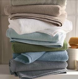 Brooklinen NWT Sold Out Color! 2 Turkish Cotton Plush Bathsheets & 2 Hand Towels Driftwood
