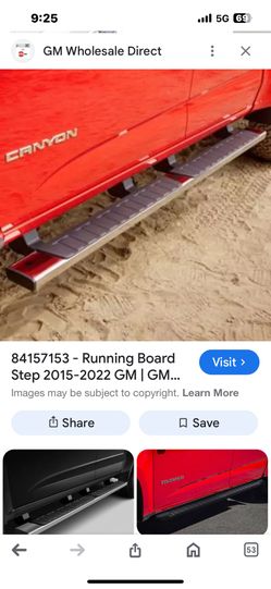 CREW CAB 5-INCH RECTANGULAR ASSIST STEP IN CHROME 2015- 2020 COLORADO/CANYON] NEW