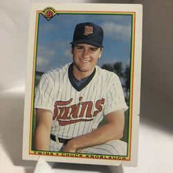 1990 Bowman Chuck Knoblauch Minnesota Twins Card #415