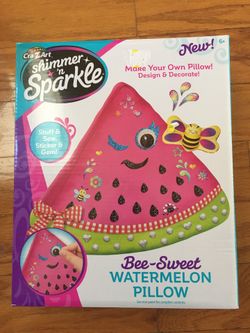 NWT Bee-sweet watermelon pillow craft
