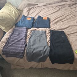 Levi Pants, Volcom, Fox,quicksilver Shorts