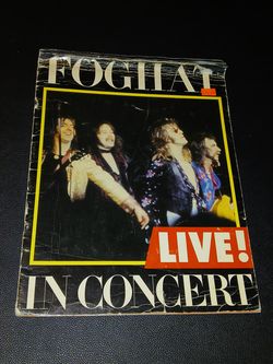Foghat Live! In Concert 1980 World Tour Program