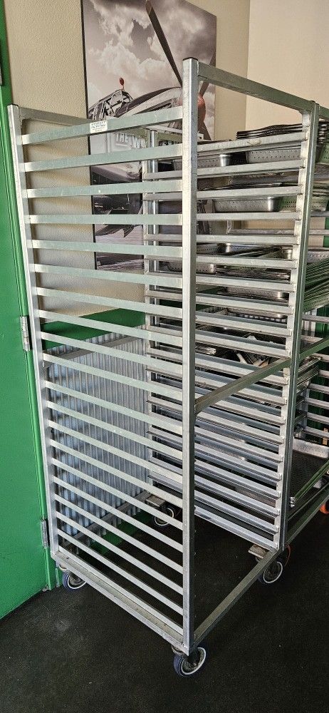 (2) Restaurant Mobile Pan Racks