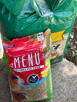Guinea Pig hay and food