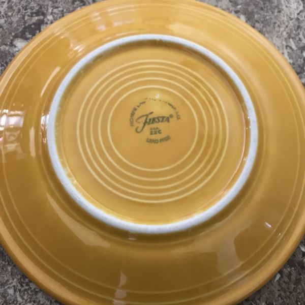 Fiesta Marigold small 7.25” salad plate (2) Retired Color (Home ... Fiesta Marigold small 7.25” salad plate (2) Retired Color (Home ...