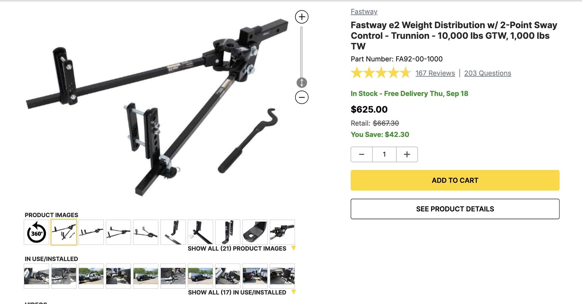 Weight Distribution Trailer Hitch By Fast Way