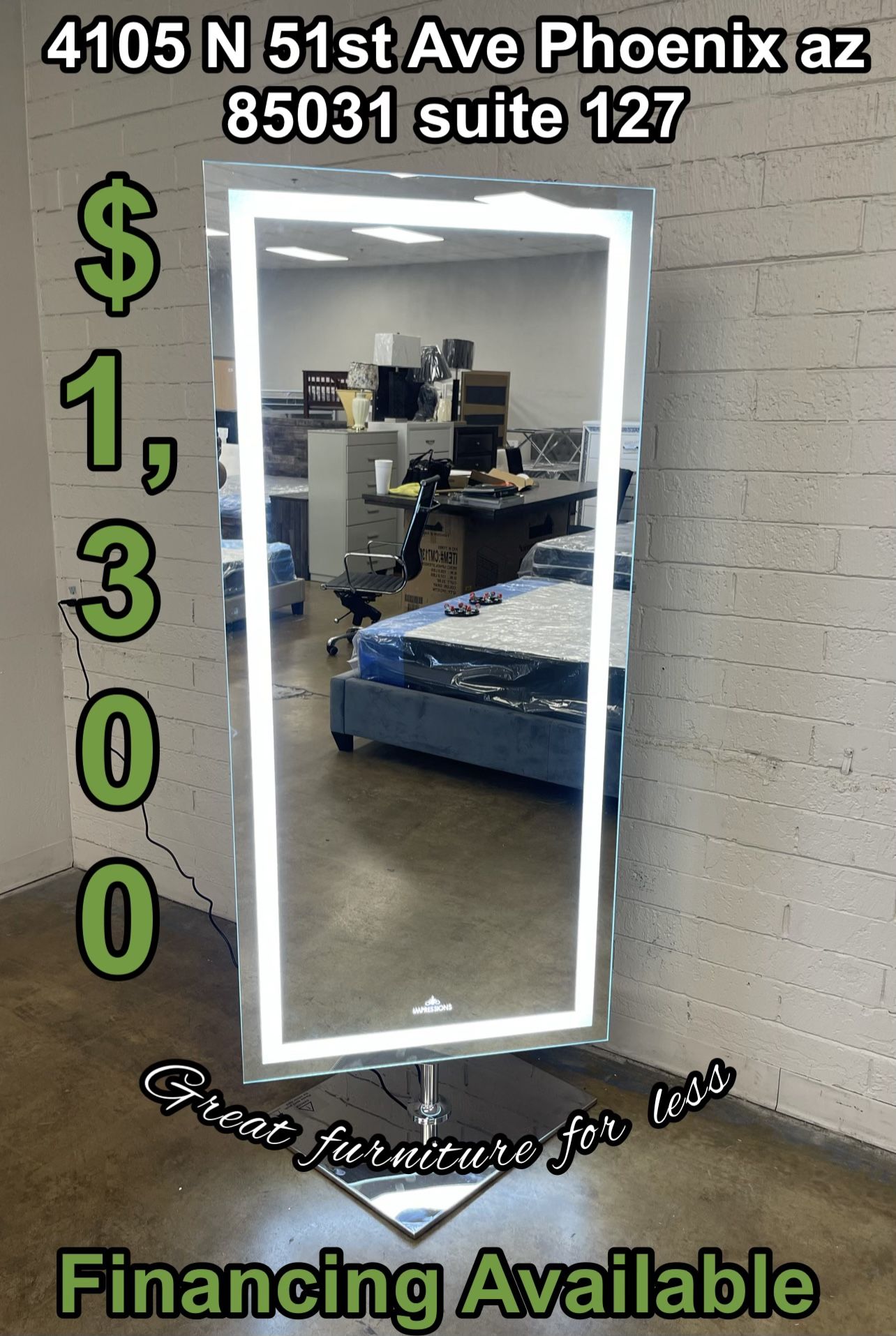 Impressions Tall Mirror Brand New