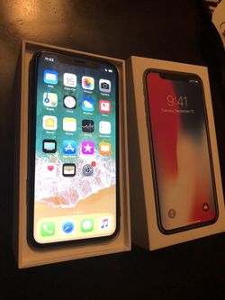 IPHONE X 64gb space Grey AT&T n cricket