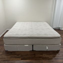 Fusion pillow top king mattress & box spring