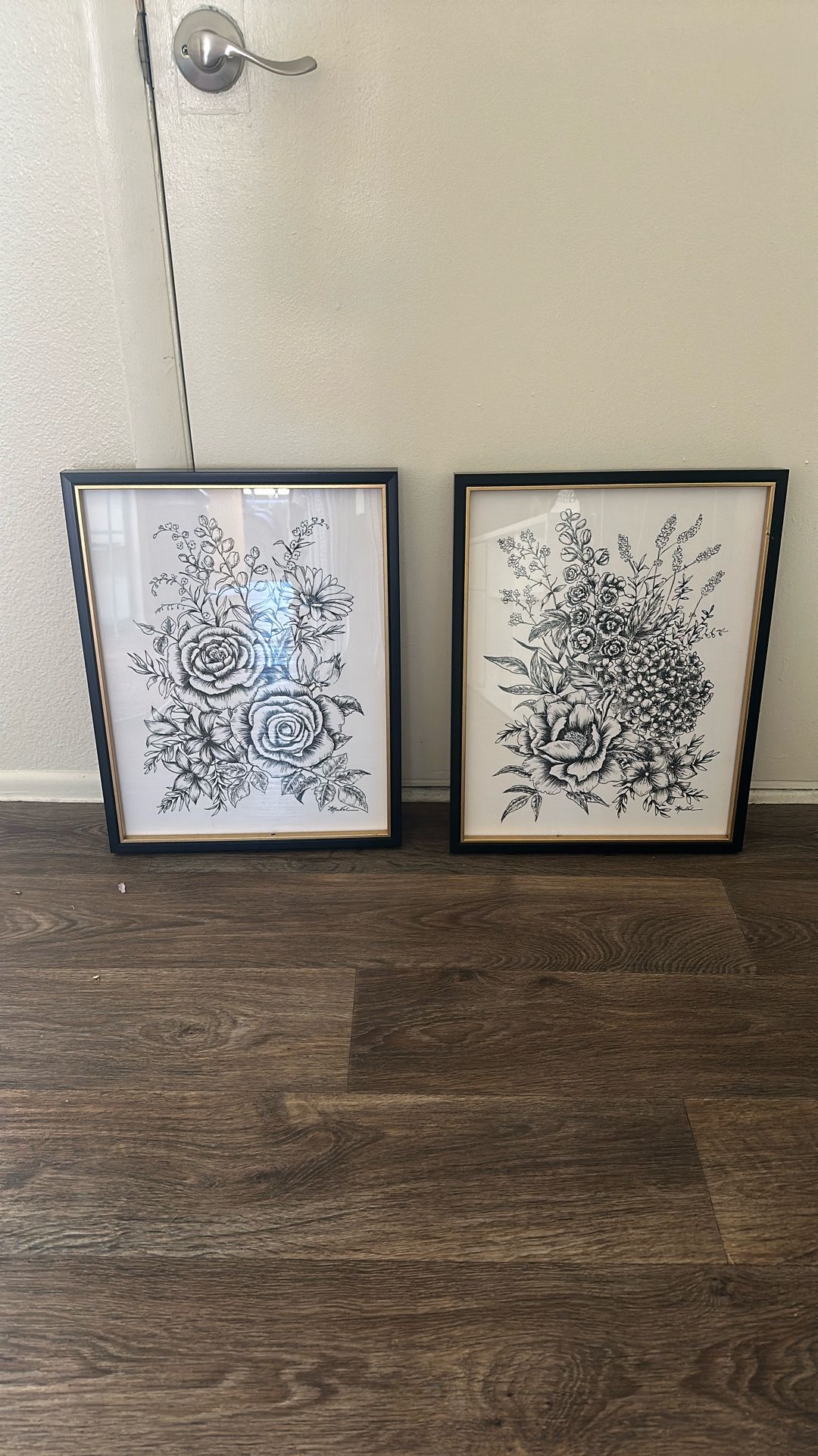 Two Floral Art
