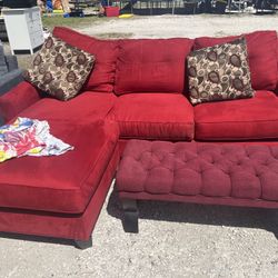 Red Sectional Sofa