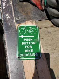 Porcelain bicycle push button