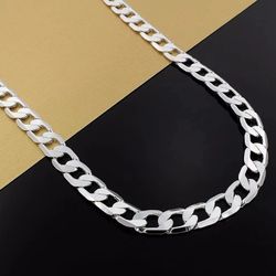 New Solid 925 Sterling Silver Unisex Adjustable 24 Inch Necklace Chain