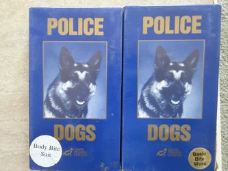 Police Dog Training Tutorial Video (2 Pcs VHS)