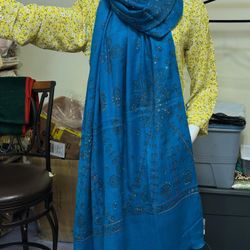 Pashmina Thread Work Mini Shawl