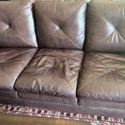 Leather Couch And Loveseat