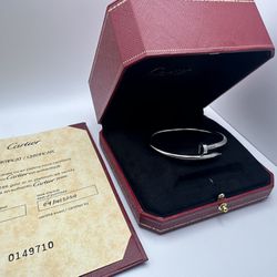 Cartier Nail Bracelet White Gold