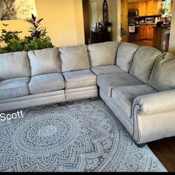 Brand New Ashley Olsberg Steel Sectional 2 Piece for Sale in