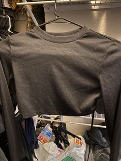 Shein Long Sleeve Crop Top 