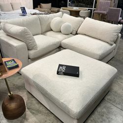 Modern Sleeper Sectional Cloud Couch Sofa Bed